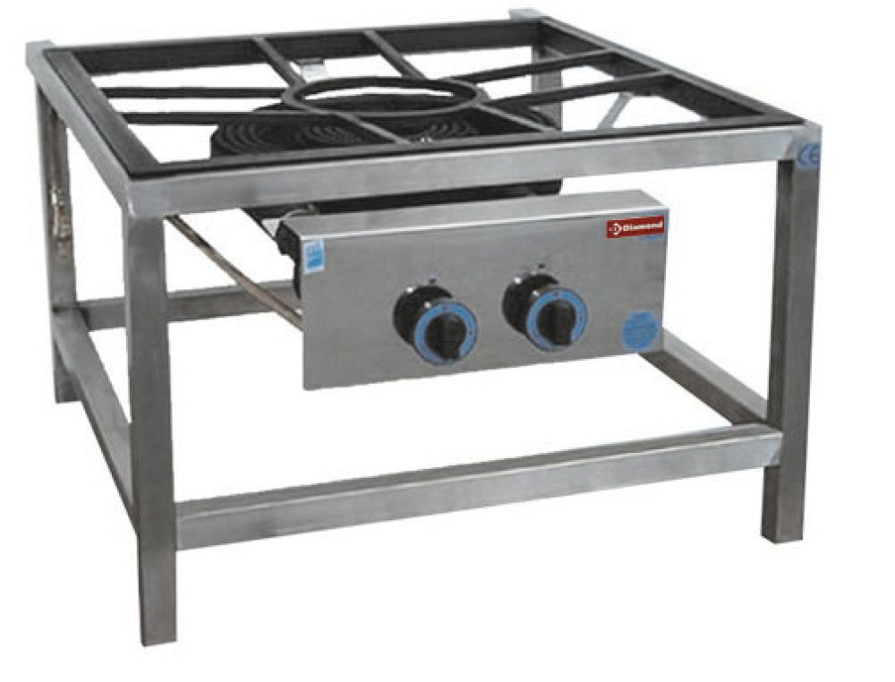 Gaskamin, diam. 450 på stativ (27,2 kW)