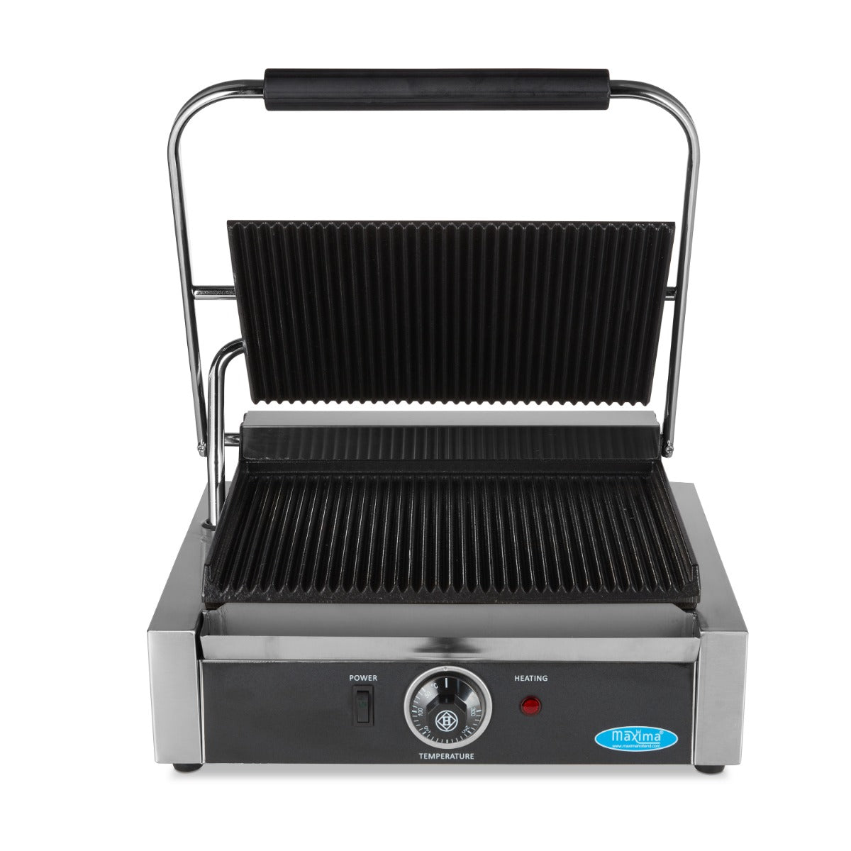 Kontaktgrill - Spårad - Enkel Grillplatta - 33,5cm