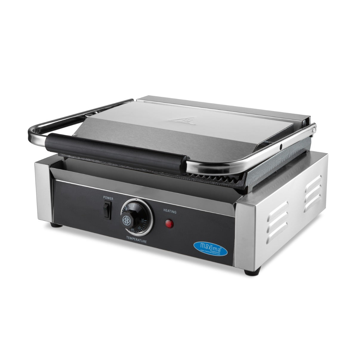 Kontaktgrill - Spårad - Enkel Grillplatta - 33,5cm