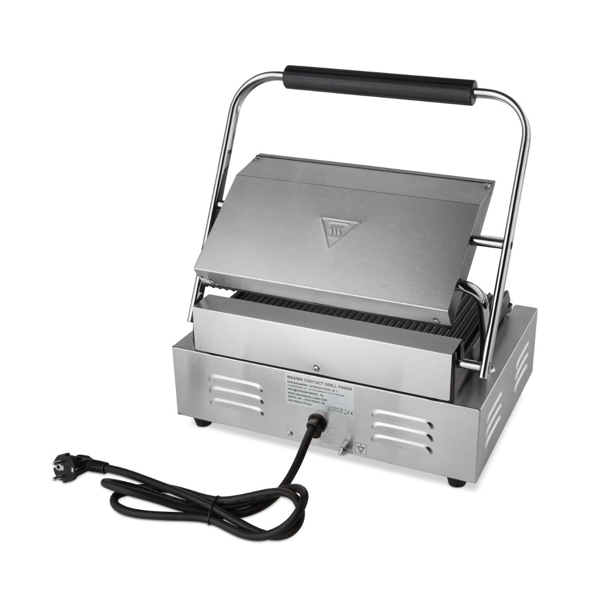 Kontaktgrill - Spårad - Enkel Grillplatta - 33,5cm