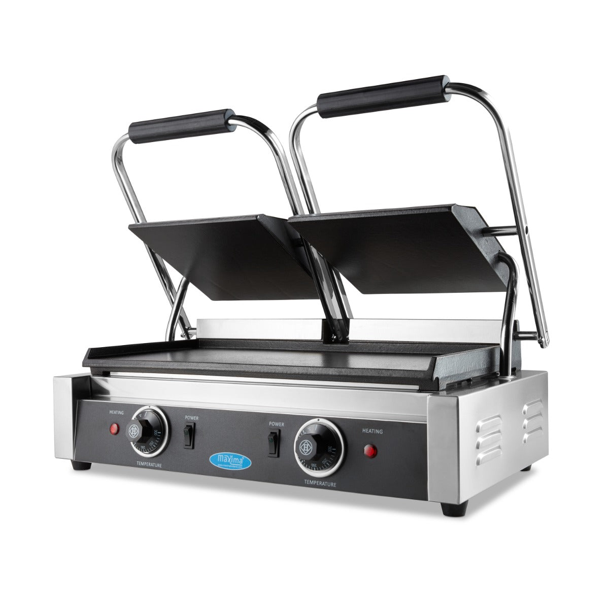 Kontaktgrill - Slät - Dubbel grillplatta - 2 x 22cm (Åter i lager i mitten av september, kan förbeställas)