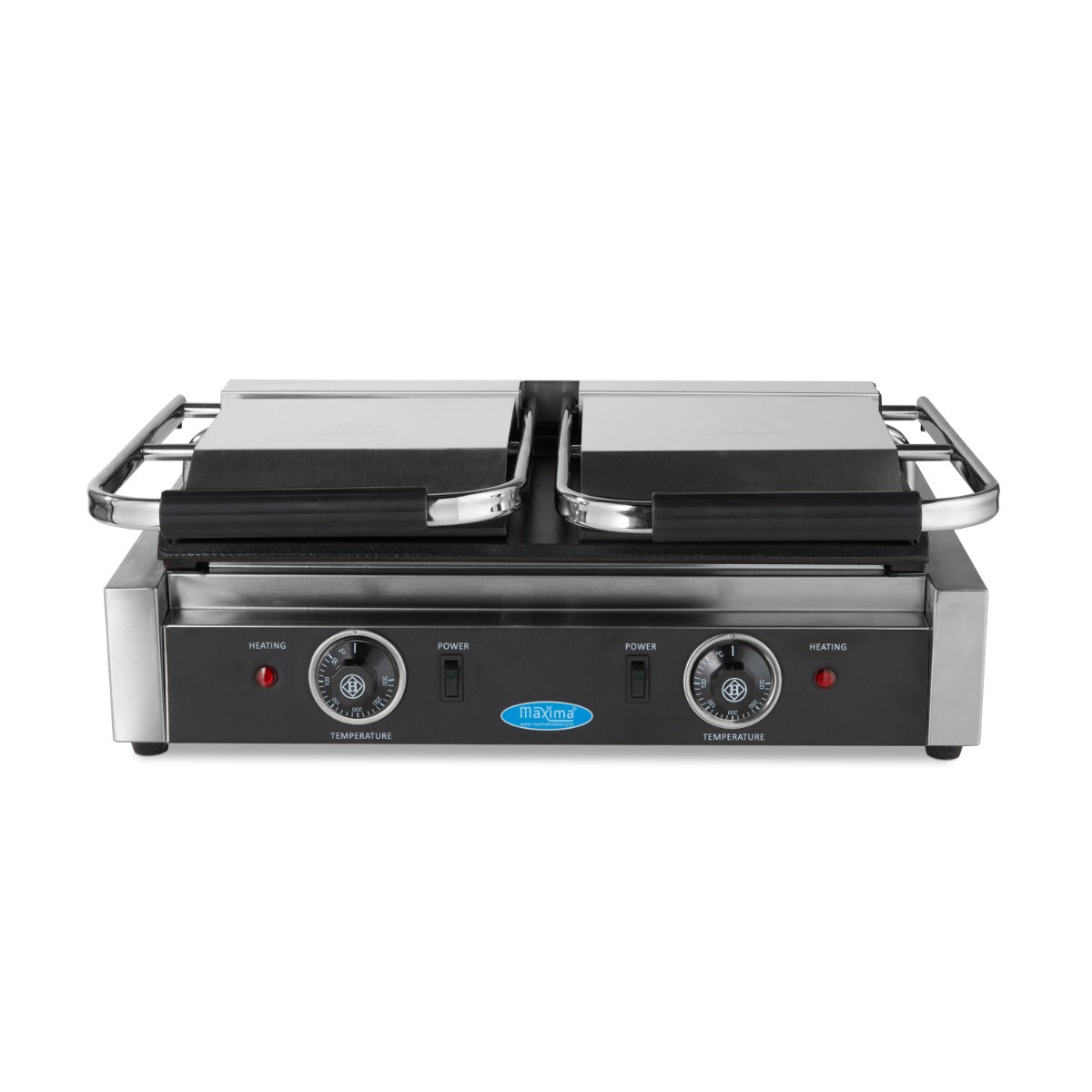 Kontaktgrill - Slät - Dubbel grillplatta - 2 x 22cm (Åter i lager i mitten av september, kan förbeställas)