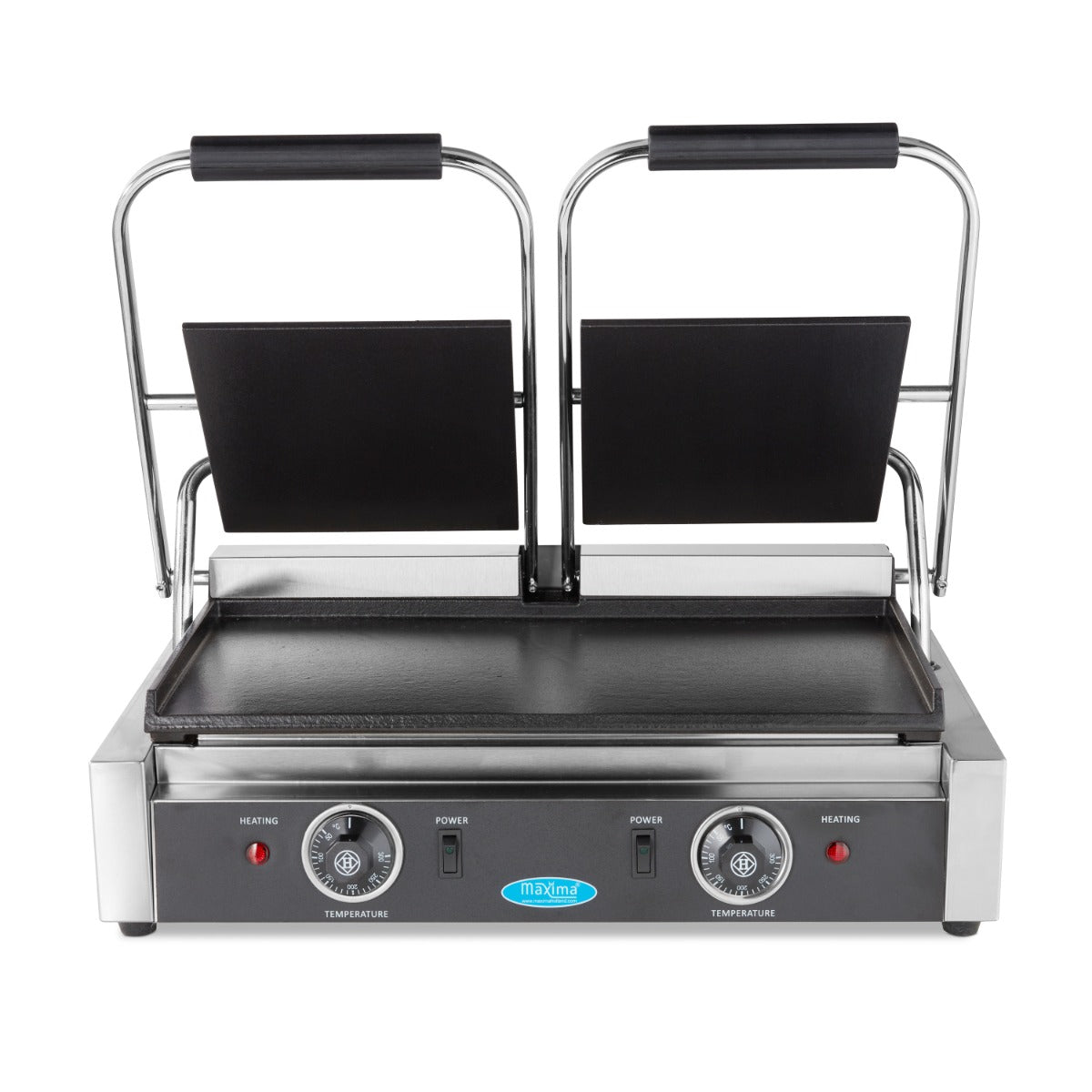 Kontaktgrill - Slät - Dubbel grillplatta - 2 x 22cm (Åter i lager i mitten av september, kan förbeställas)