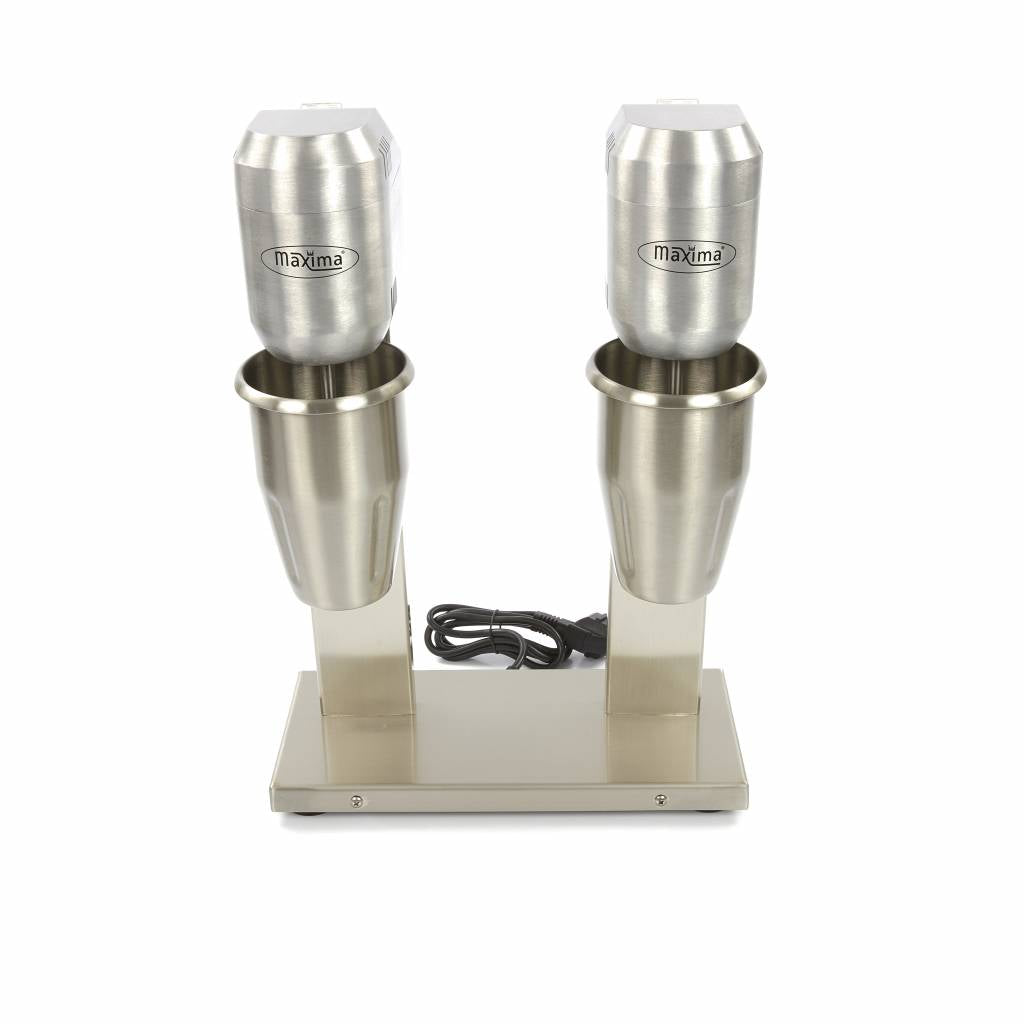 Milkshakemixer - 2 x 2L - 2 koppar - 2 hastigheter