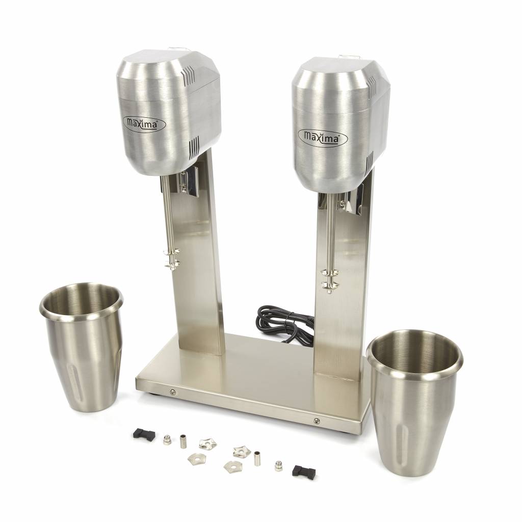 Milkshakemixer - 2 x 2L - 2 koppar - 2 hastigheter