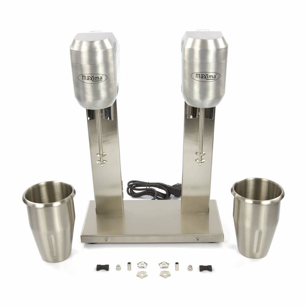 Milkshakemixer - 2 x 2L - 2 koppar - 2 hastigheter
