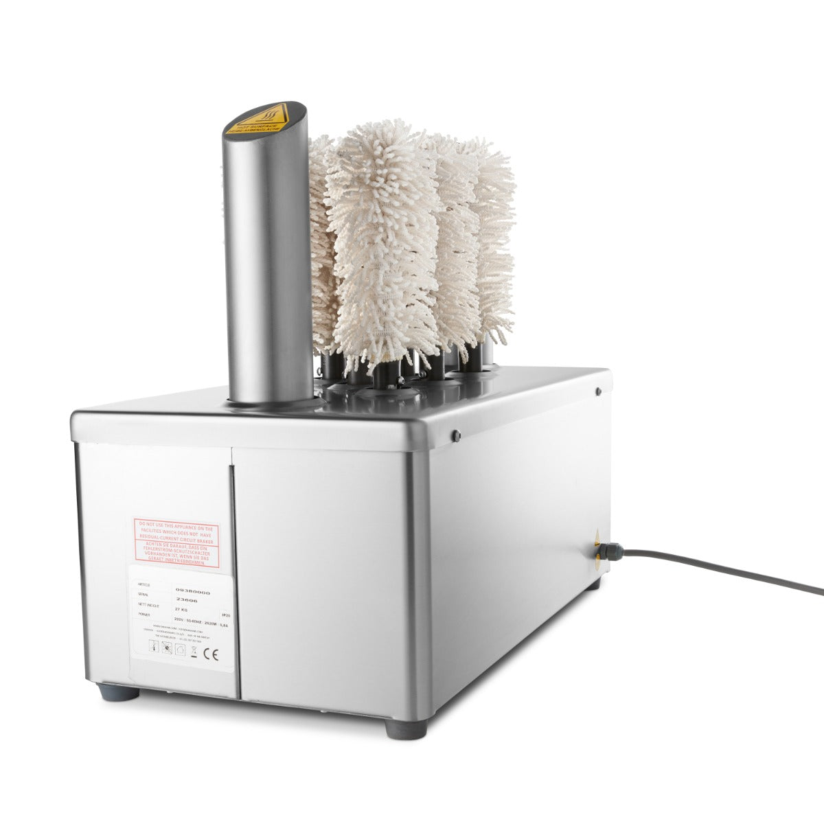 Glaspolerare - 8 borstar - 600 glas/timme