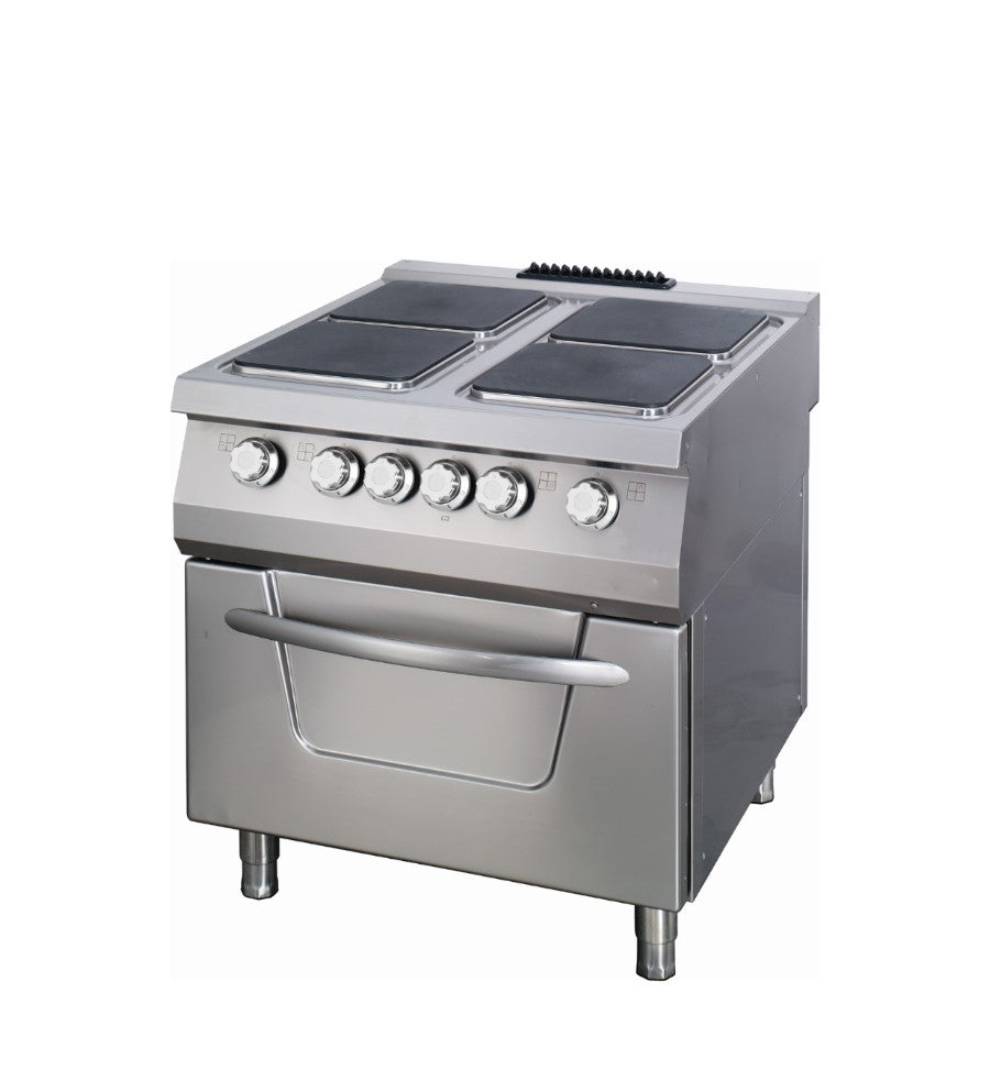 Premium spis - 4 brännare - Dubbel enhet - 90 cm djup - El