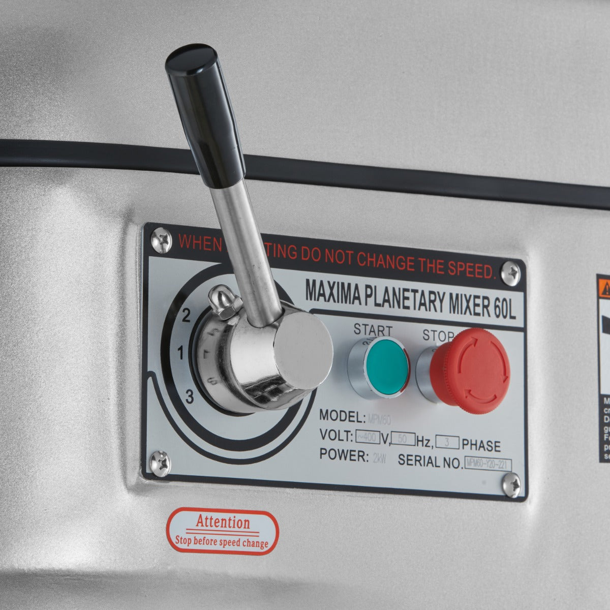 Mixer - 60L - Upp till 30 kg deg - 3 hastigheter