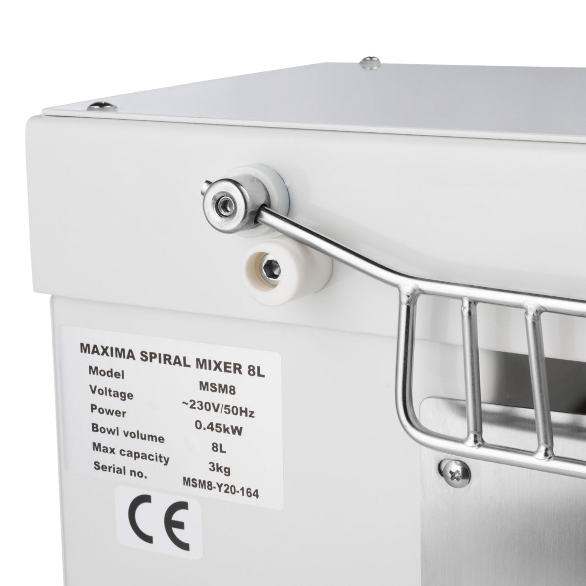 Djärmixer - 8 liter - 4,5 kg deg - Vit (I lager 3.10.2025) Förbeställ.