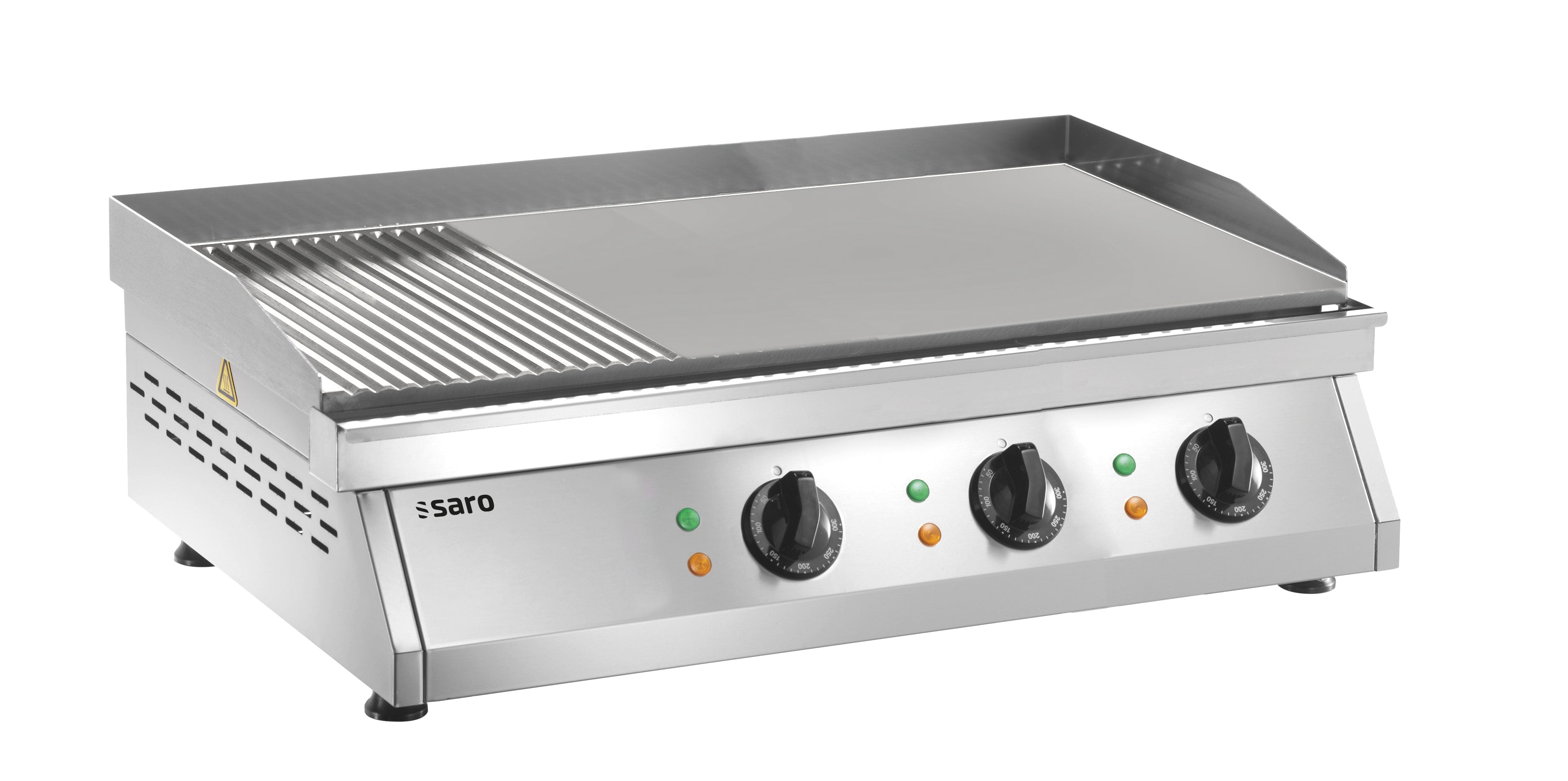 SARO Stekplatta - EL - (räfflad + slät) modell FRY TOP GH 760 R