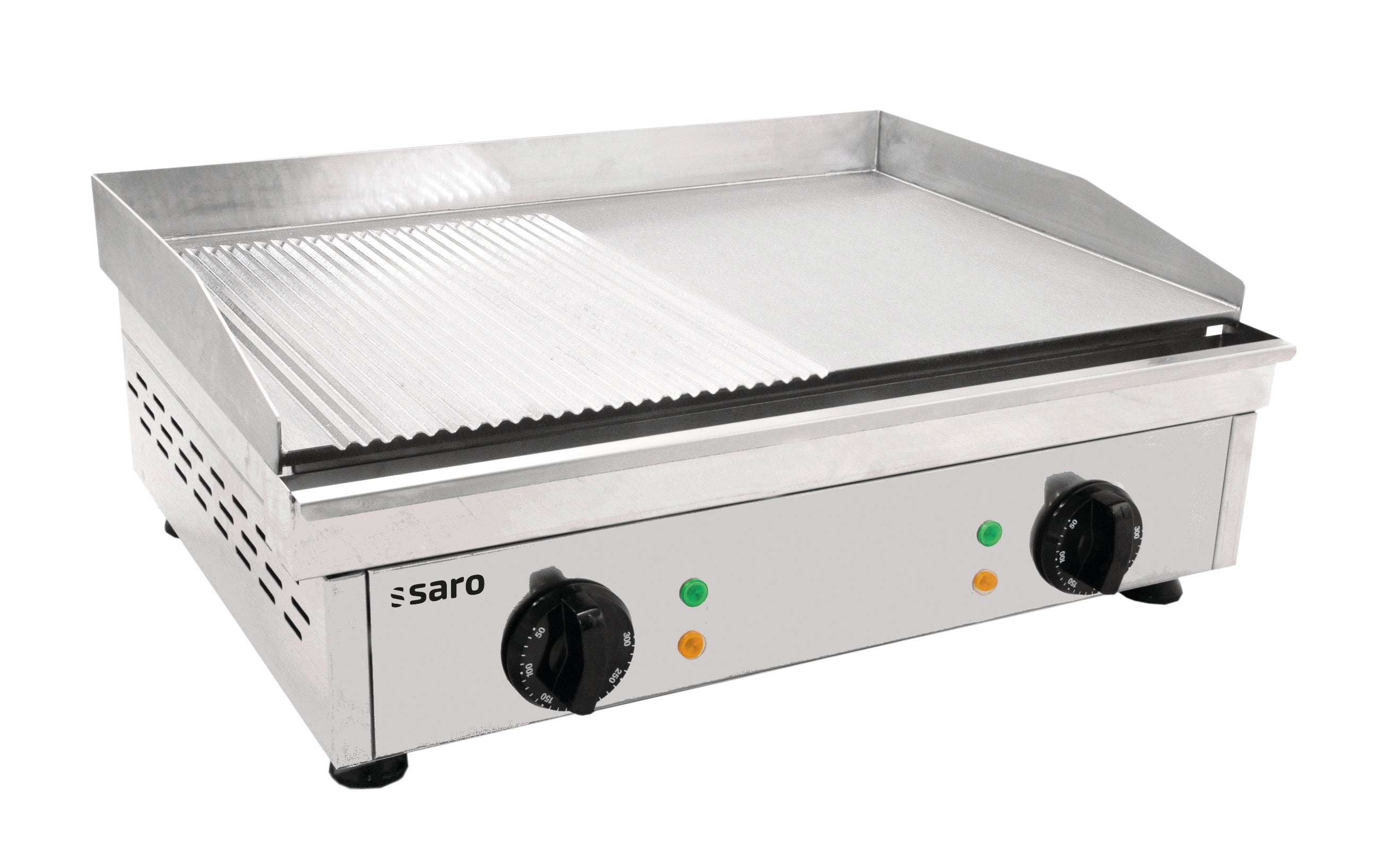 SARO Stekplatta - EL - (räfflad+slät) modell FRY TOP GM 610 M