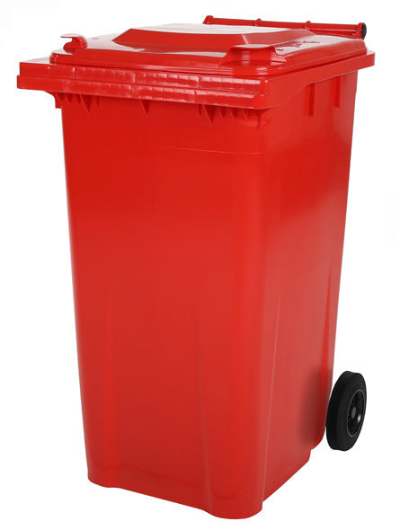 SARO 2 hjul - stor avfallscontainer - modell MGB 80 RO - röd