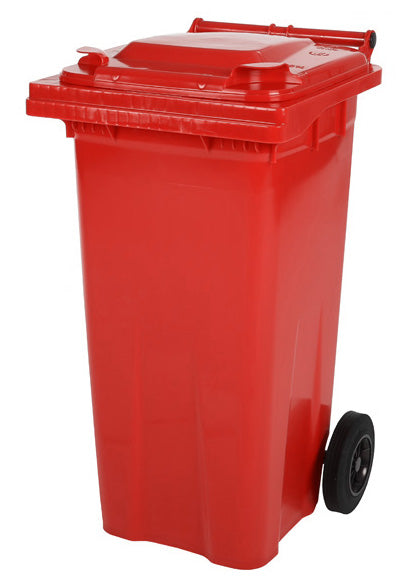 SARO 2 hjul - stor avfallscontainer - modell MGB 120 RO - röd