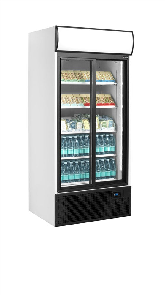 Displaykyl - 2-dörrars med ljus topp - 707 liter - FSC890S