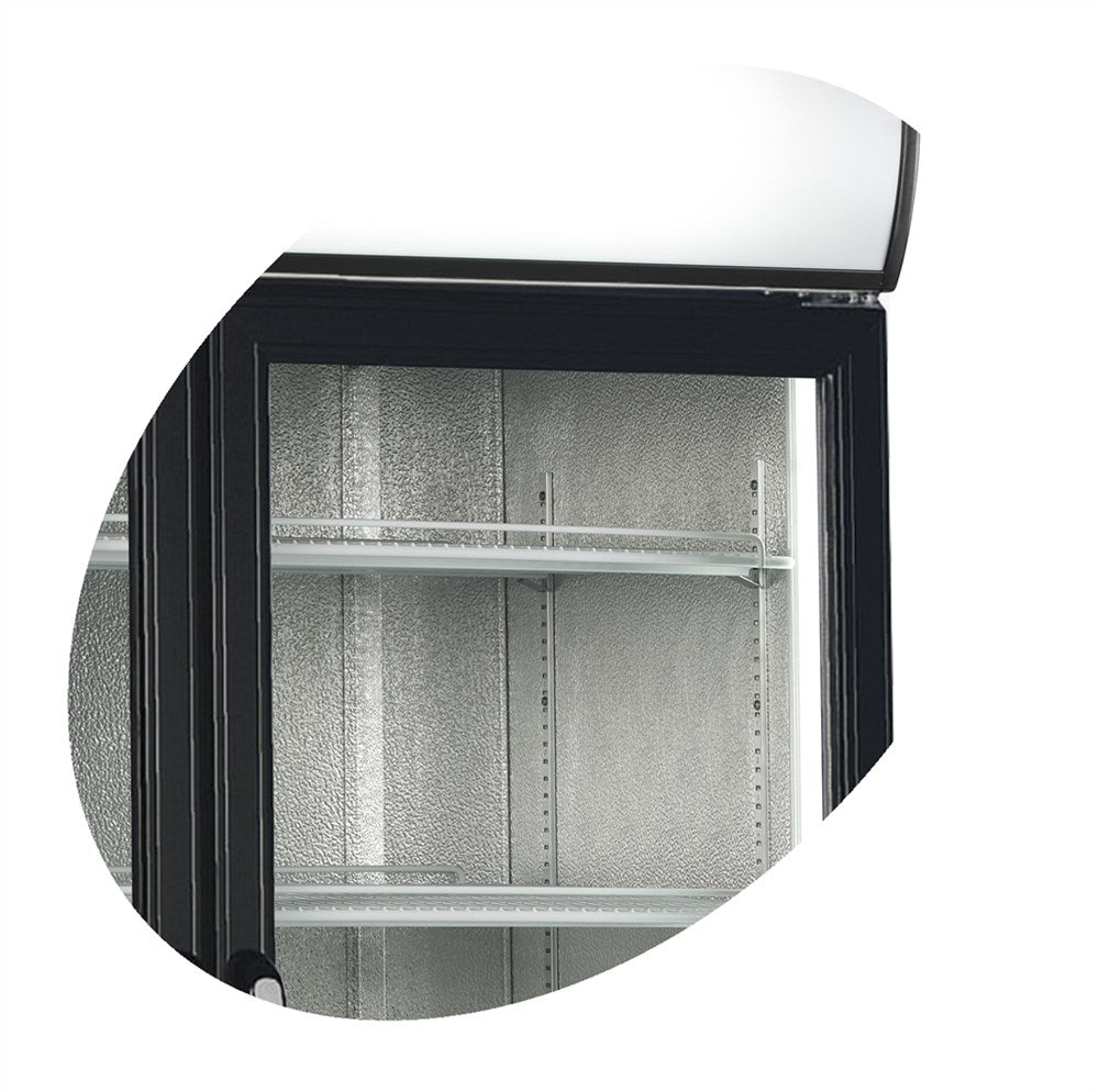 Displaykyl - 2-dörrars med ljus topp - 875 liter - FSC1950H