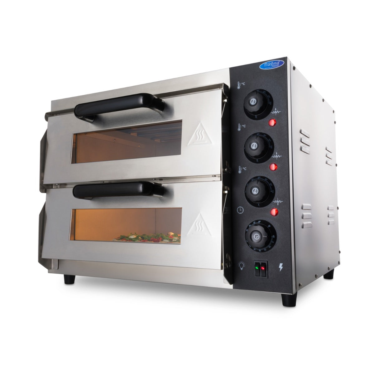 Pizzaugn - Passar 2 x Ø40cm pizzor - Dubbeldäck