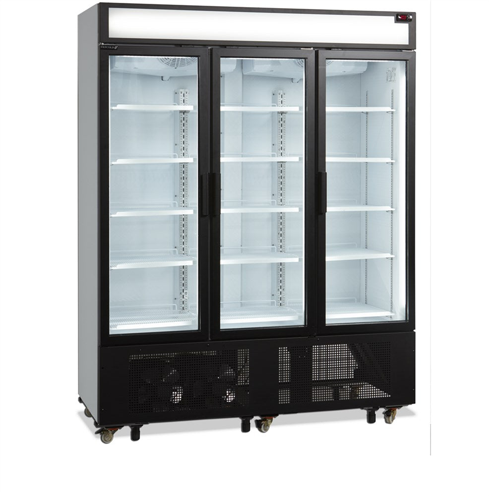 Displaykyl - 3-dörrars med ljus topp - 1315 liter - FSC1600H