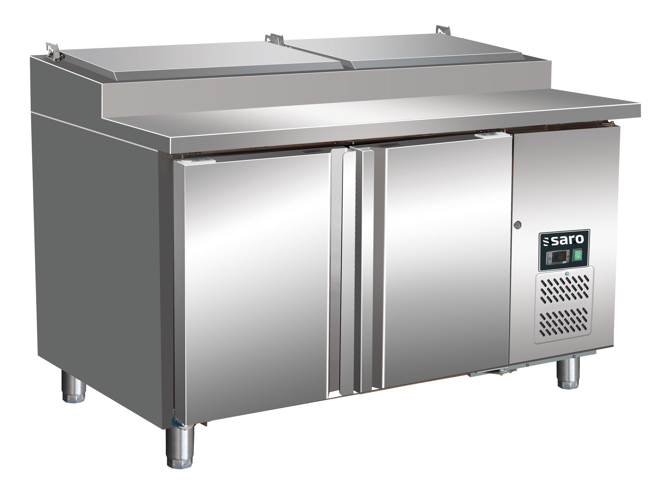SARO ventilerat sandwichbord med 2 dörrar - 1/3 GN modell SH 2070