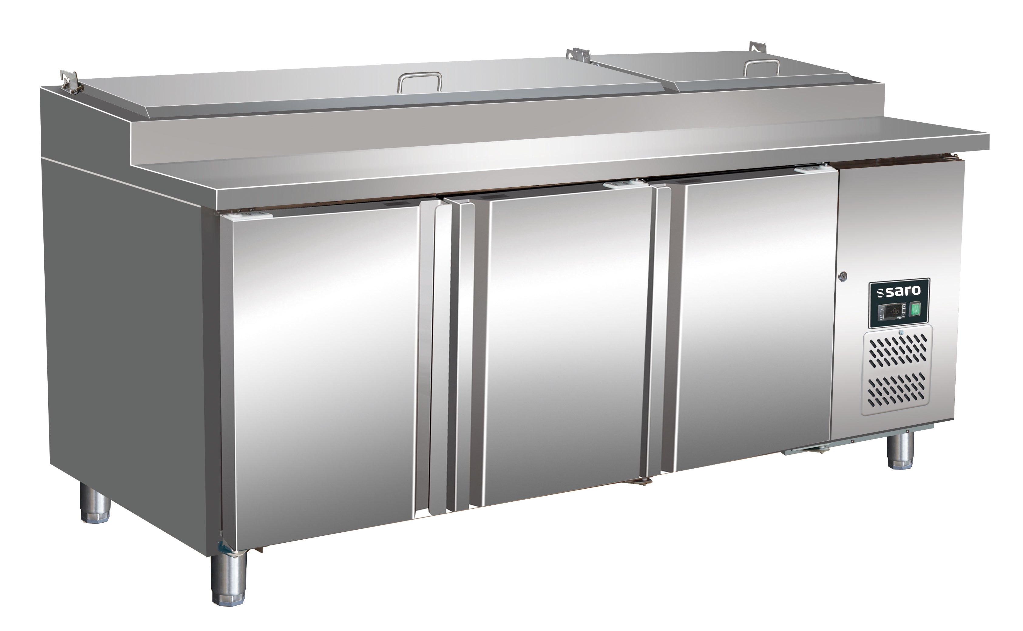 SARO ventilerat sandwichbord med 3 dörrar - 1/3 GN modell SH 3070