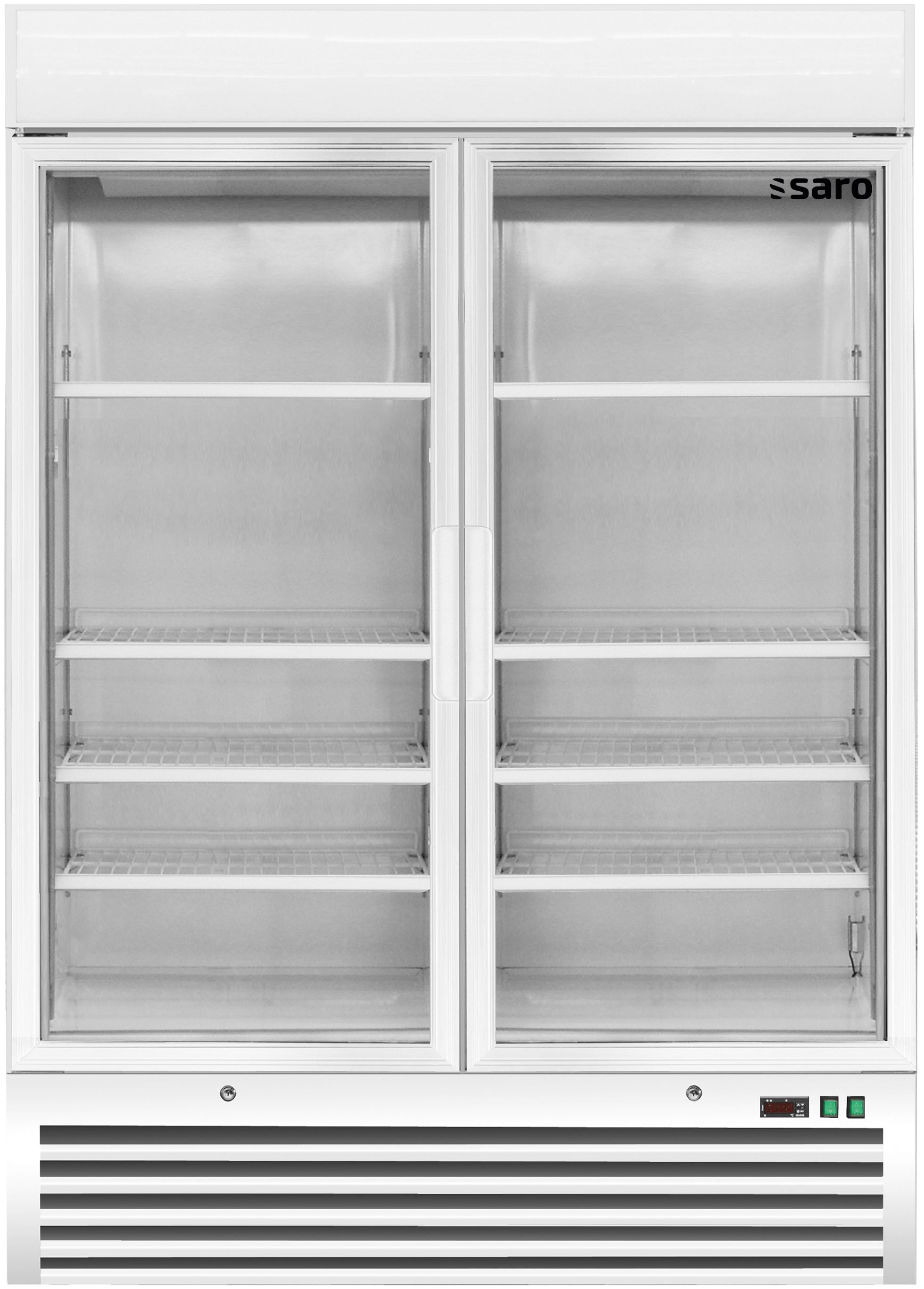 SARO ventilerad frys - 2 glasdörrar modell D 920 - 1079 liter