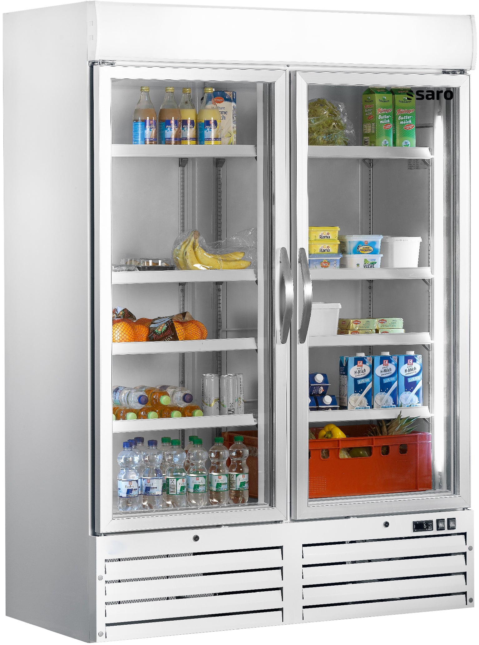 Saro Kylskåp - Professionell med 2 glasdörrar modell G 920 - 1078 liter