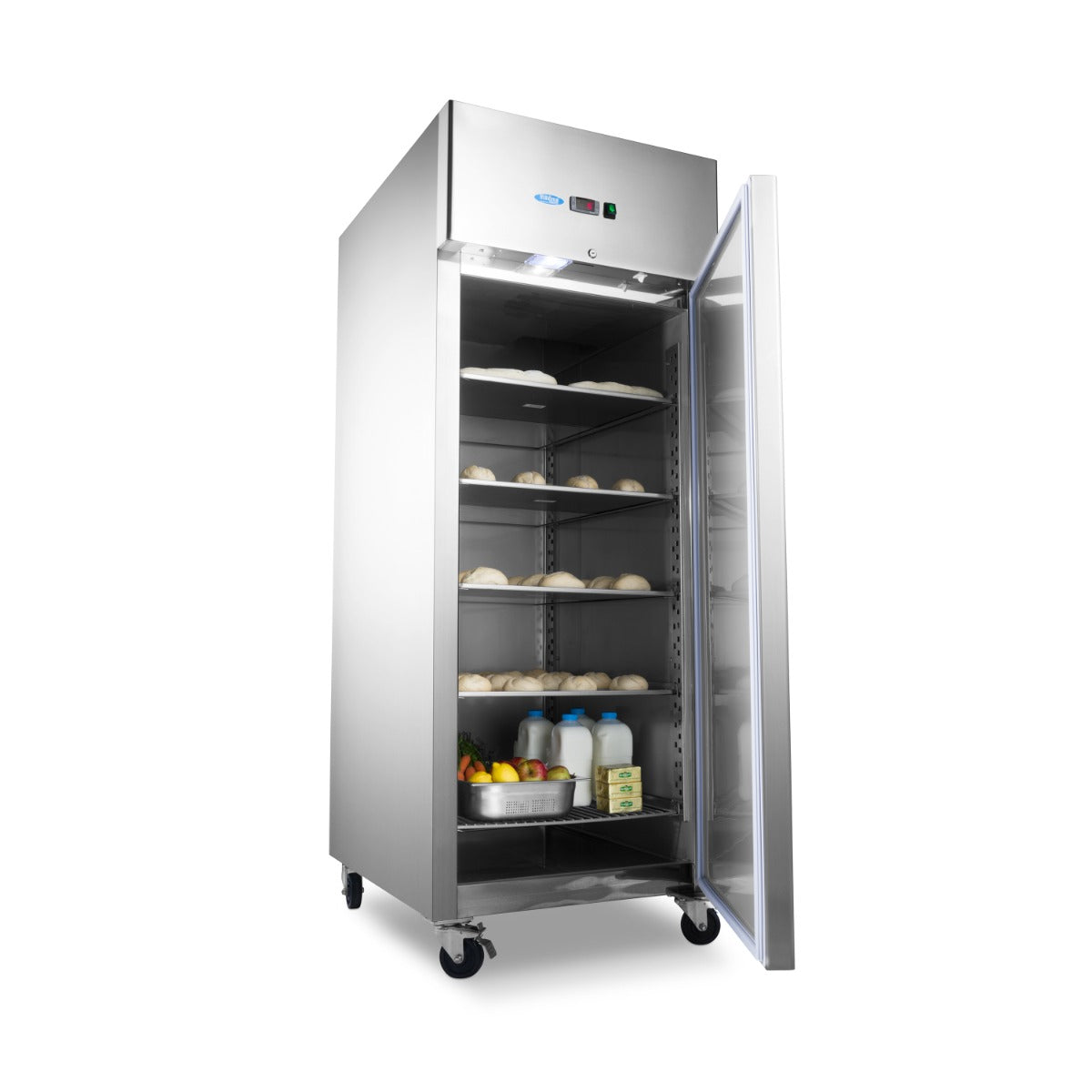 Frys - Bageri - 800L - Justerbara hyllor - Passar 60 x 40 cm - Dubbel volym - på hjul