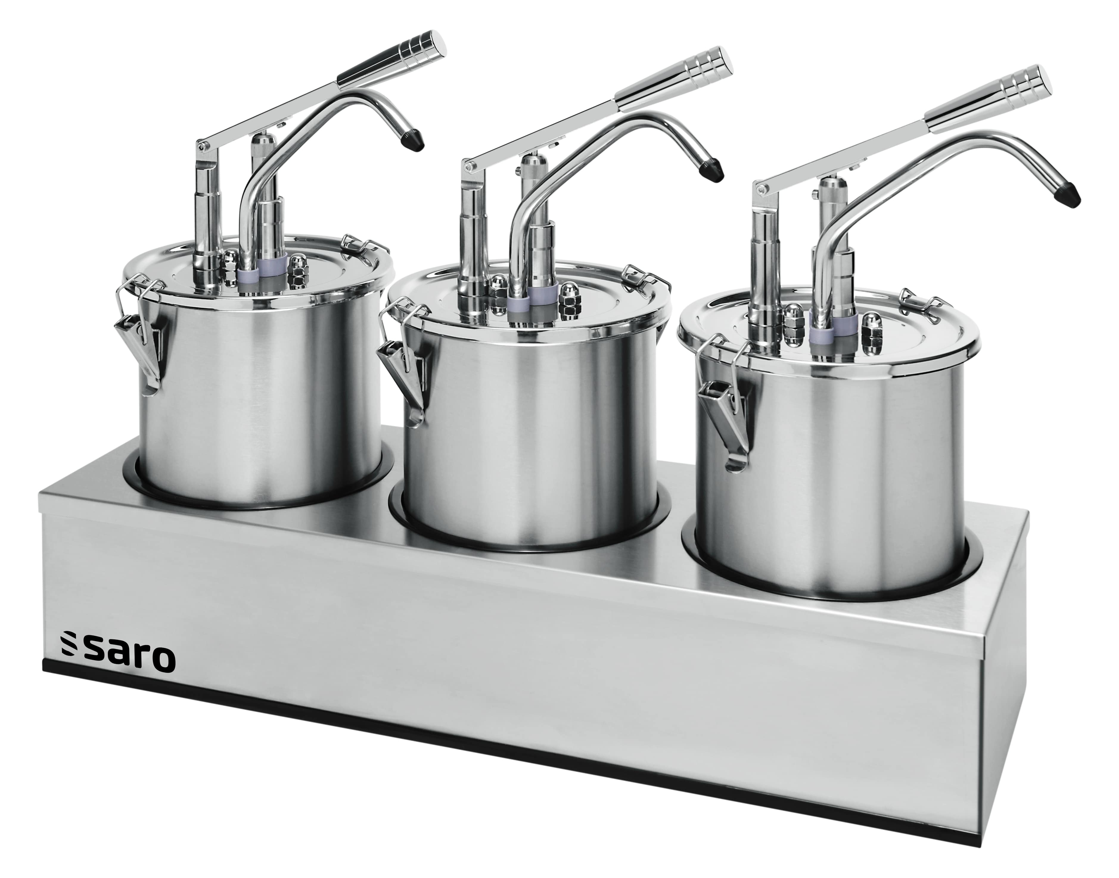 SARO sås dispenser set om 3 modell PD-003
