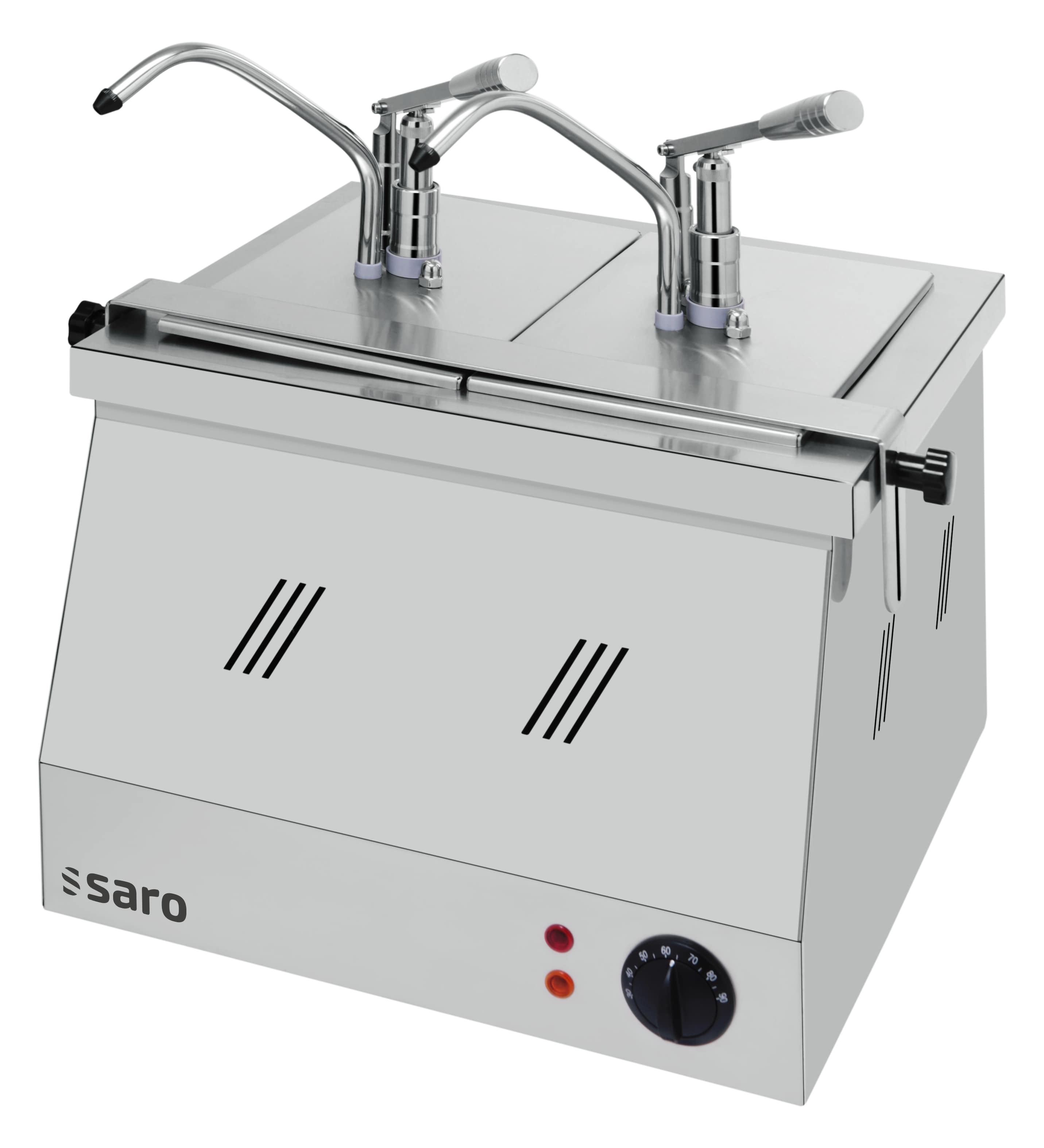 SARO Bainmarie 2 x 1/4 och 2 x 1/6 med pumphuvud modell BM-0214