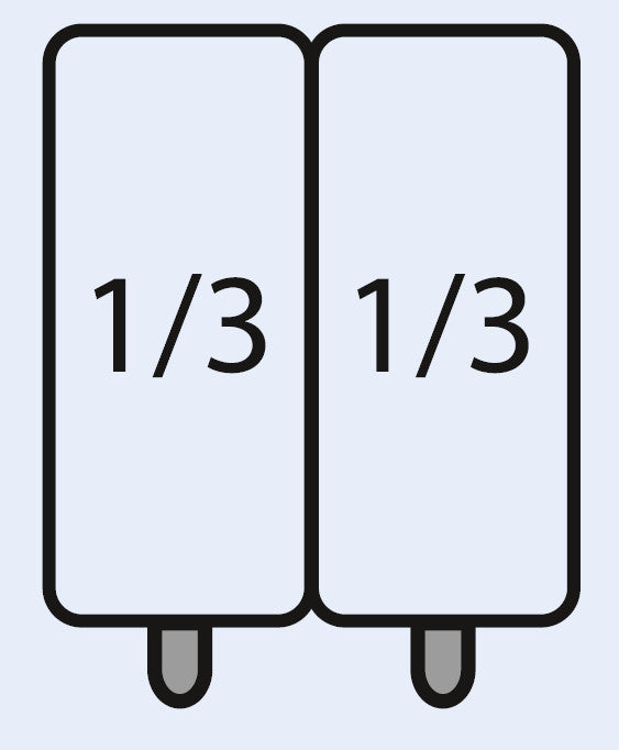 SARO E7/CPCEXC Pasta korgsats: 2 x 1/3 GN