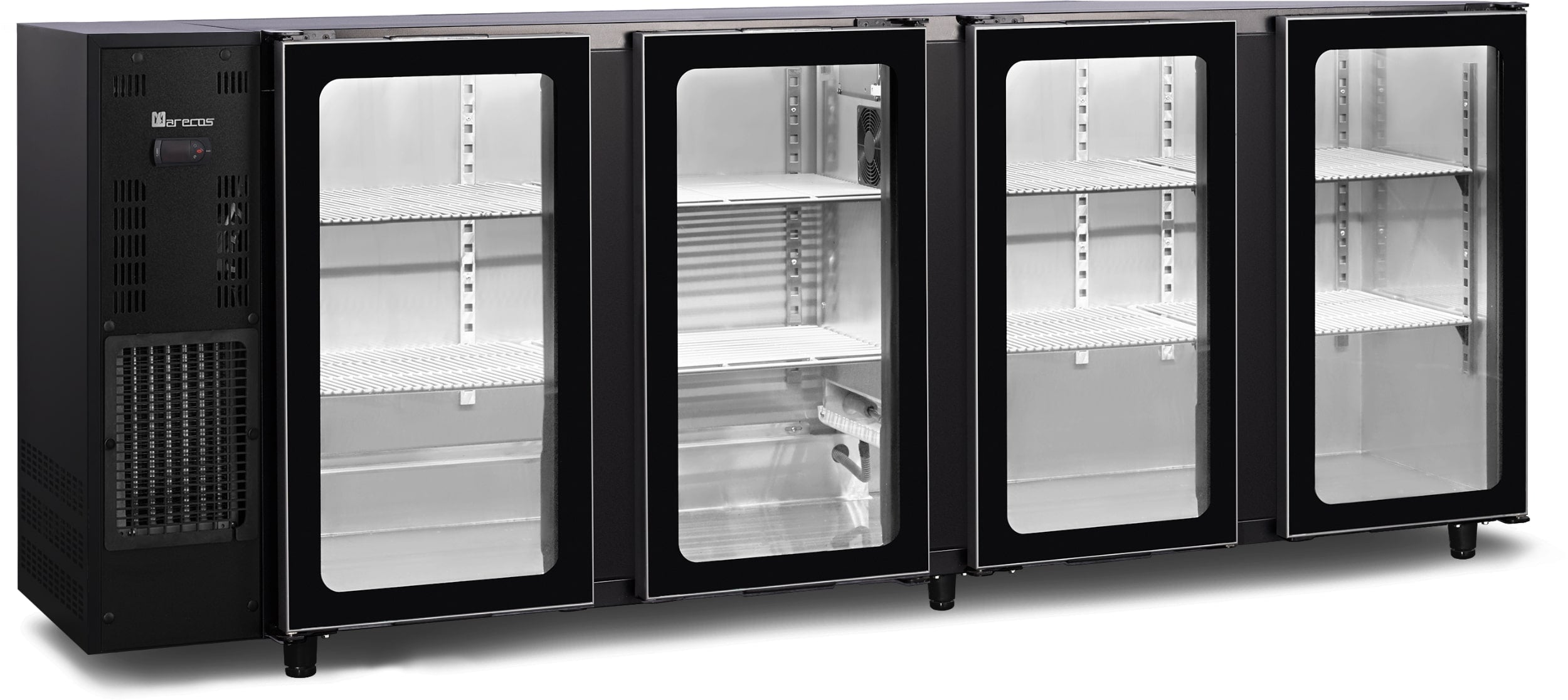 SARO Backbar kylare med 4 glasdörrar, modell FGB 451-267 PV