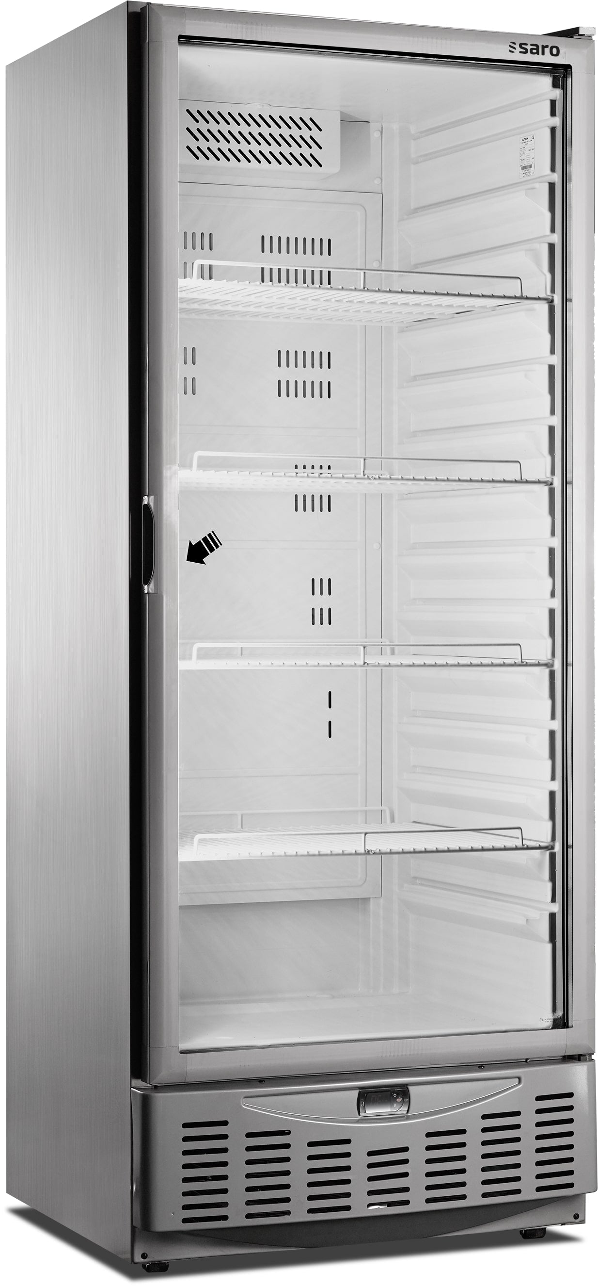 Saro Kylskåp - Professionell med glasdörr modell MM5 A PV - 525 liter - GN 2/1 600x400 mm