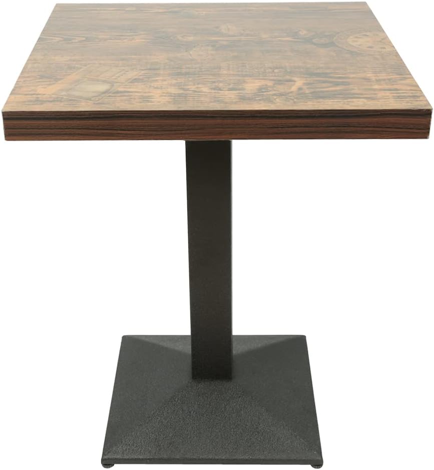 Cafébord - 60x60 cm - svart stomme - 2 st.
