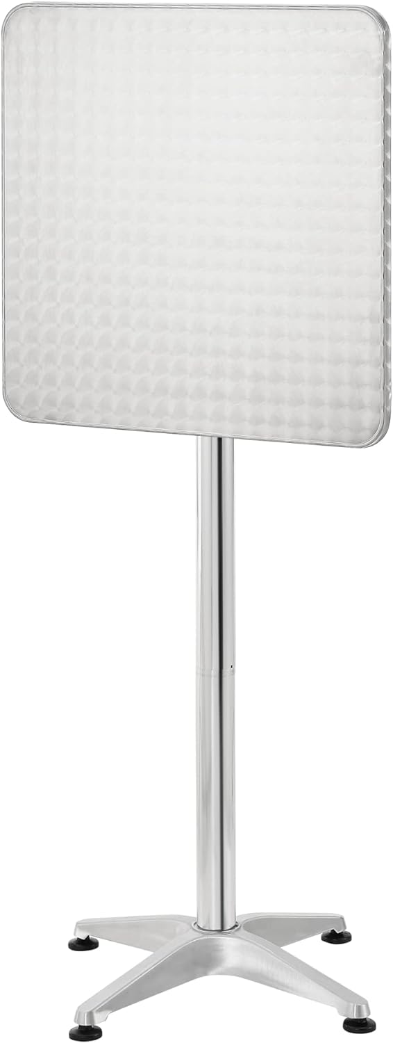 Soffbord - 60x60 cm - stål - hopfällbart - 2 st.