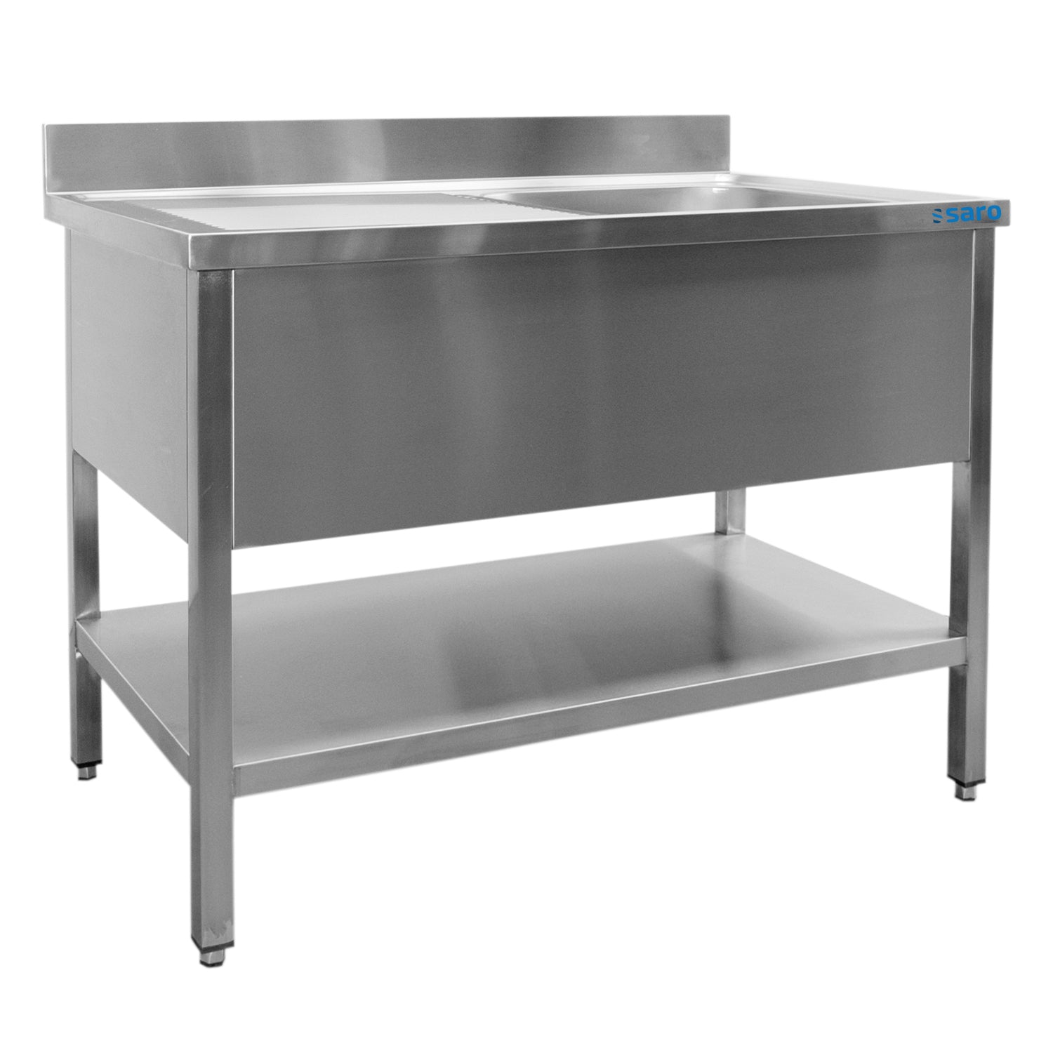 SARO Ståbord med 1 handfat, höger - 600 mm djup, 1800 mm