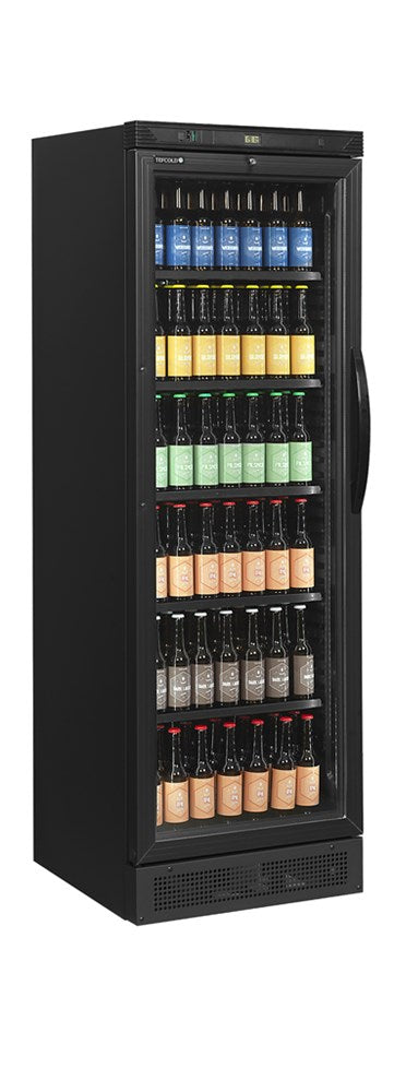 Flaskkyl, vänsterhängd dörr - 372 liter - CEV425 SVART L/H