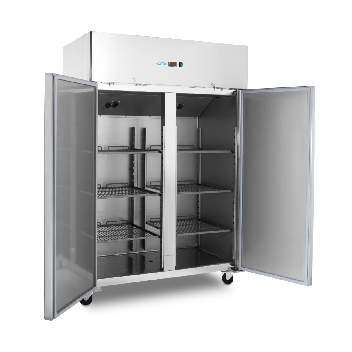 Frys - 1200L - 6 justerbara hyllor (2/1 GN) - på hjul - inklusive hyllor