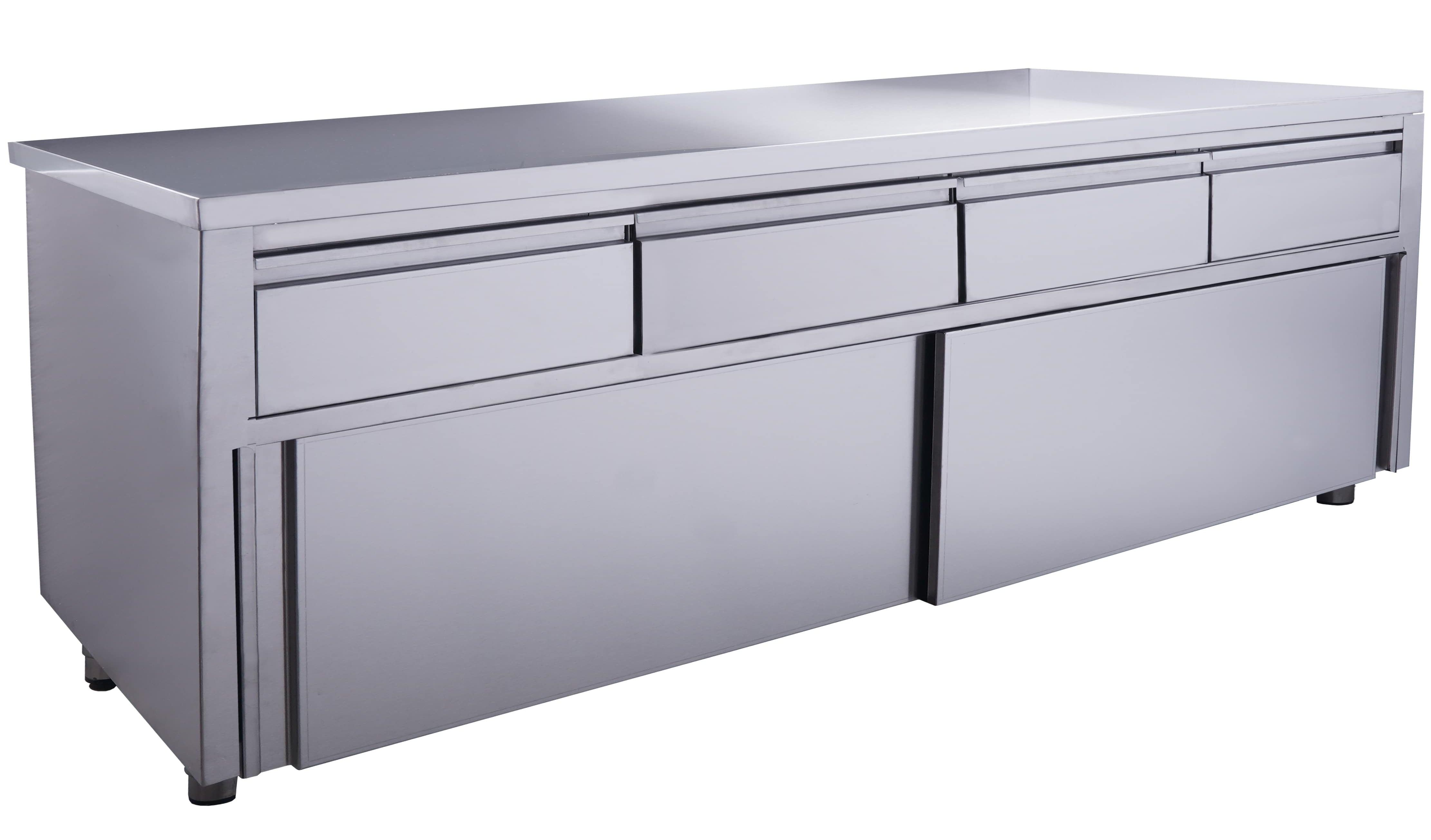 SARO Skjutdörrsskåp - 4 lådor 2000X700mm