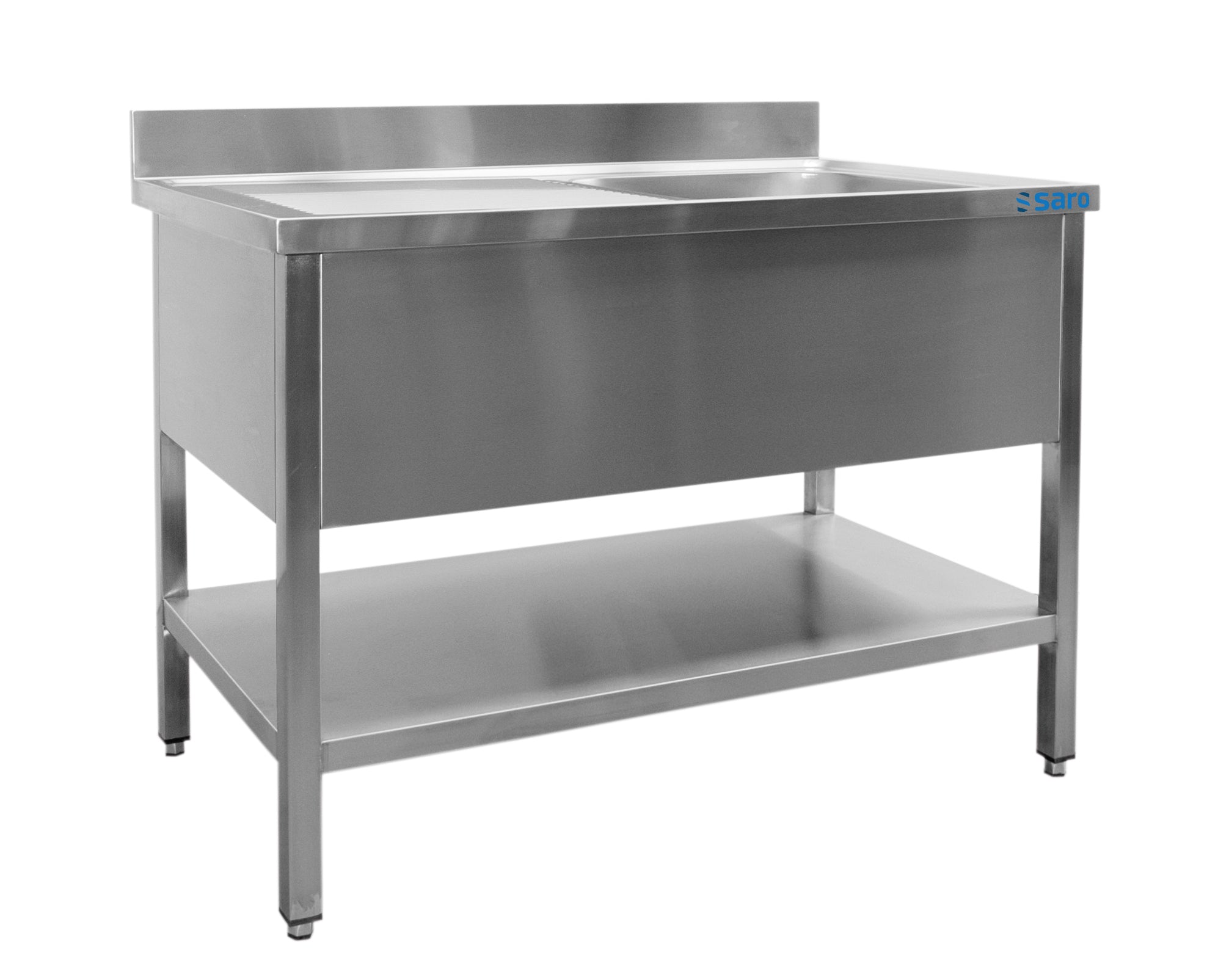 SARO Ståbord med 1 handfat, höger - 700 mm djup, 1600 mm