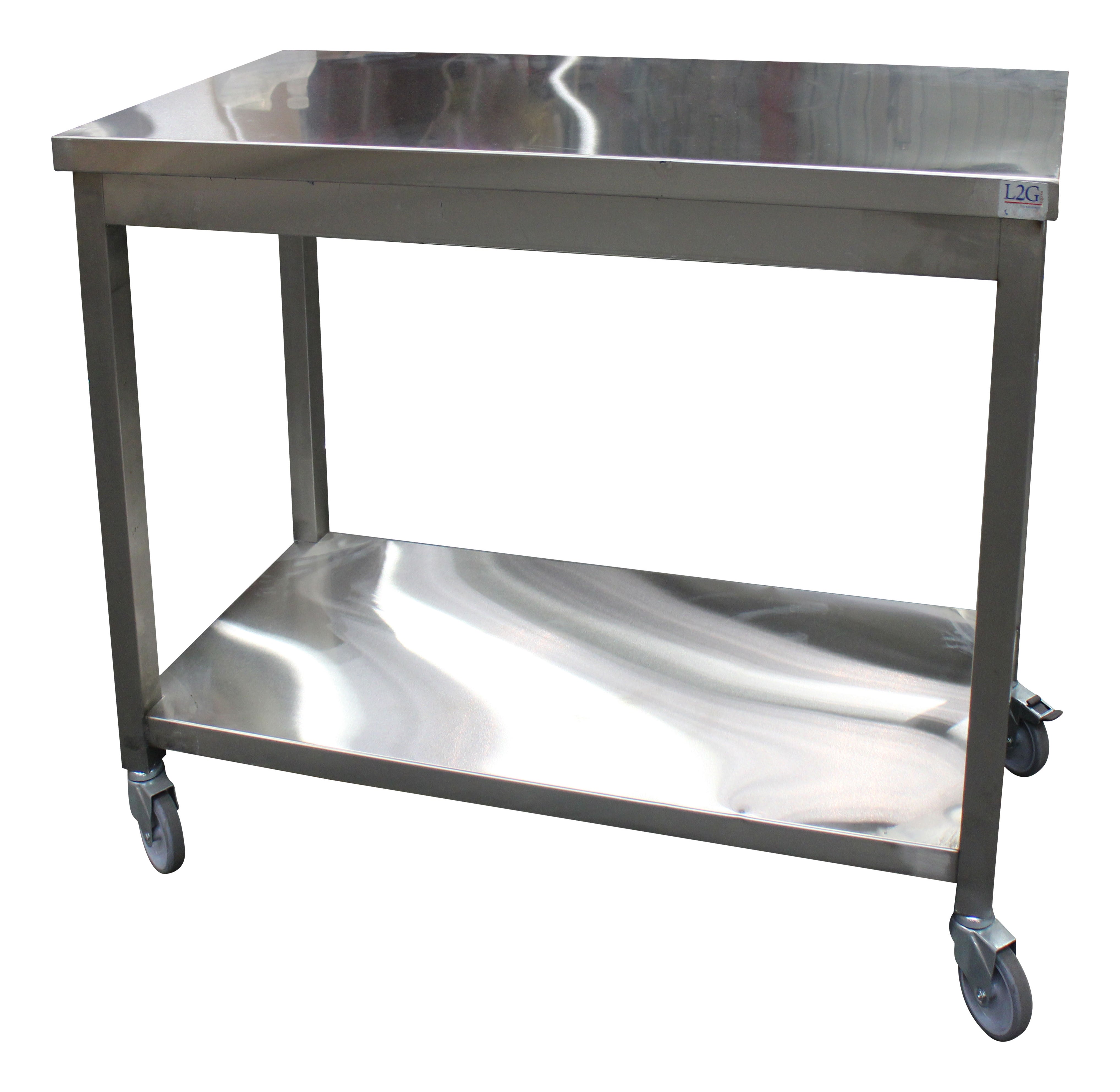 SARO Mobilt arbetsbord - 600x600x850mm AISI304