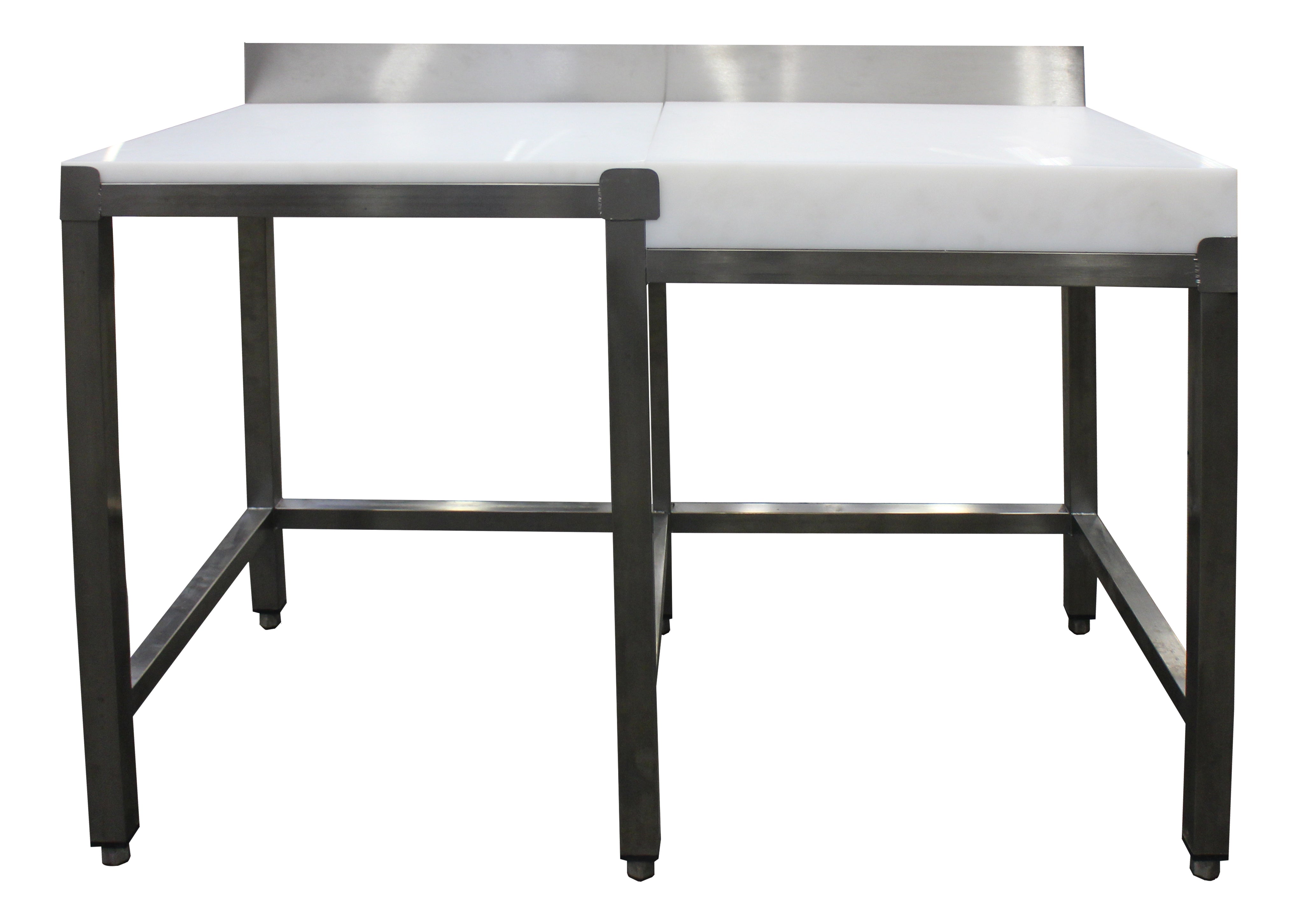SARO Butcherbord med slaktblock med bakkant 1500x600