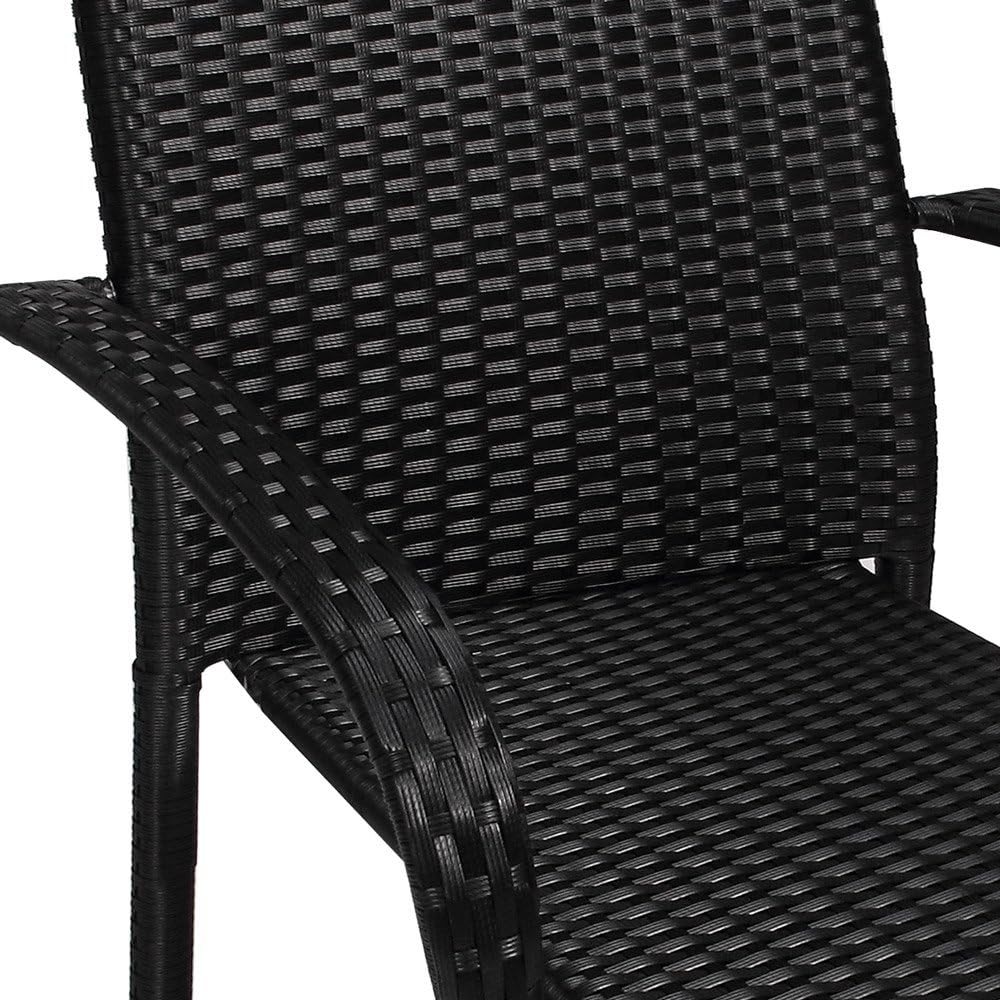 Bistrostolar - Svart - Polyrattan - 4 st (finns i flera färger)