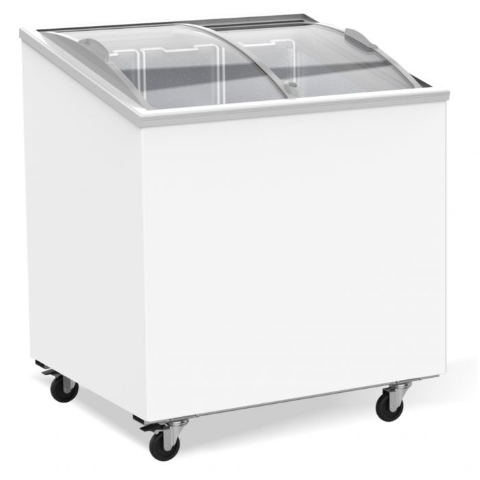 Butiksfrys / Kustfrys - 198 Liter - Med hjul