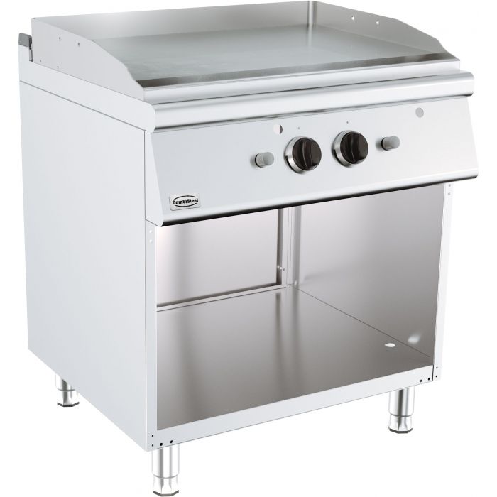 Stekplatta - Gas - Djup mm 700 - med dubbel underbord