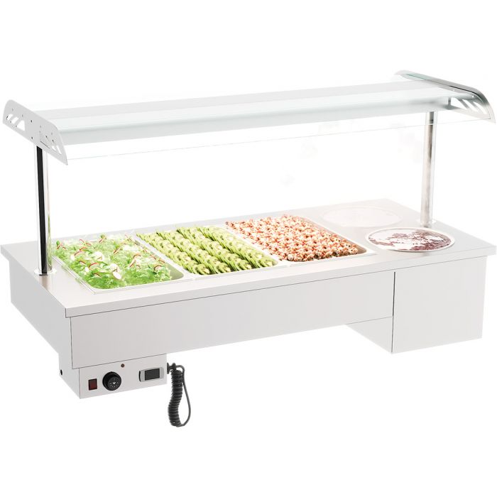 INBYGGD BAIN MARIE MED SKÅLAR 3/1