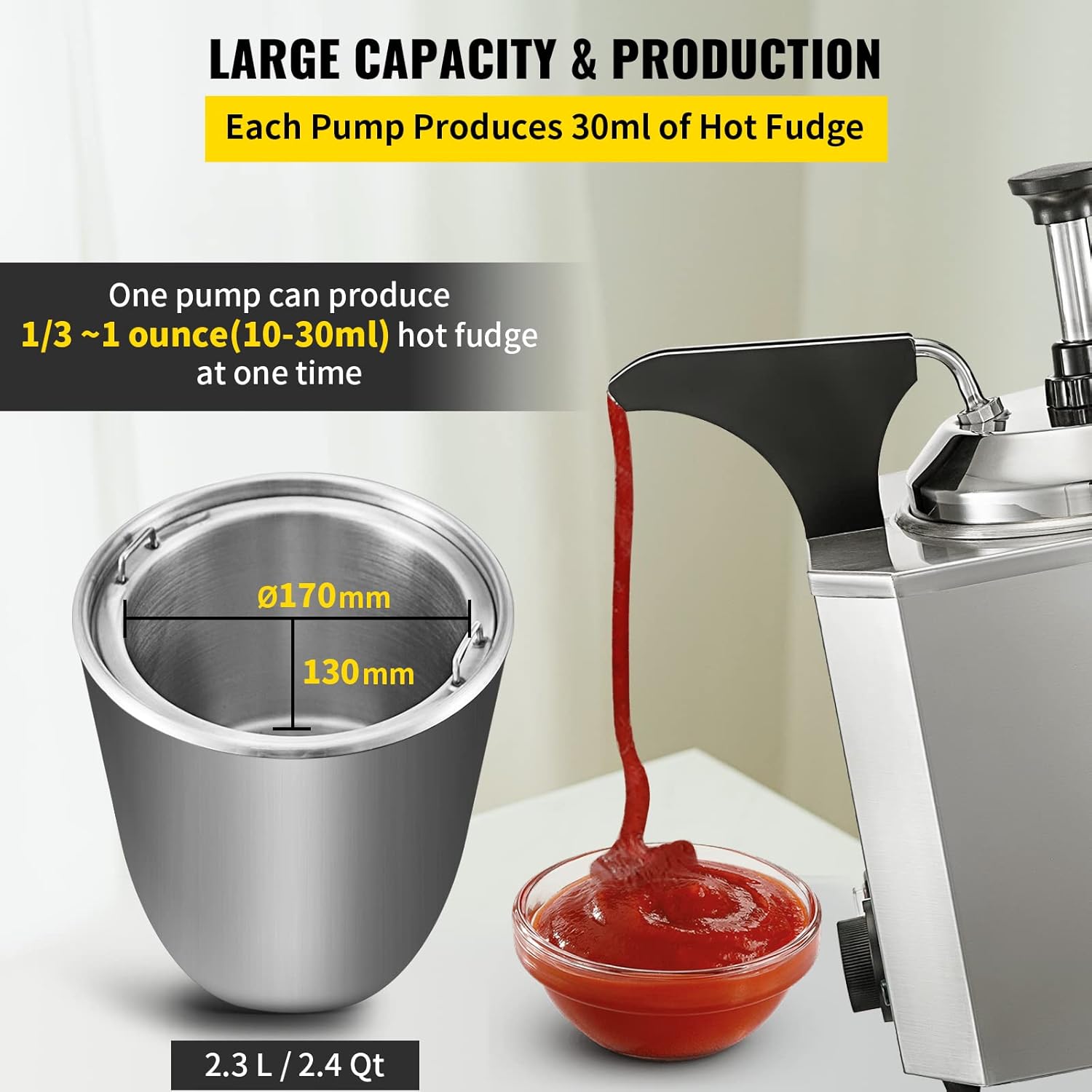 Nacho Cheese Warmer - 2,3 liter