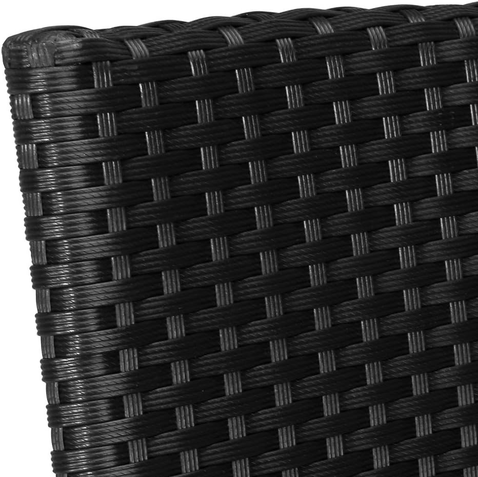 Bistrostolar - Svart - Polyrattan - 4 st (finns i flera färger)