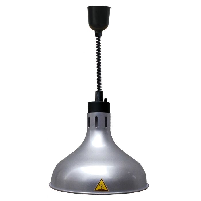 Värmelampa - Ø 290 mm - Silverfärgad