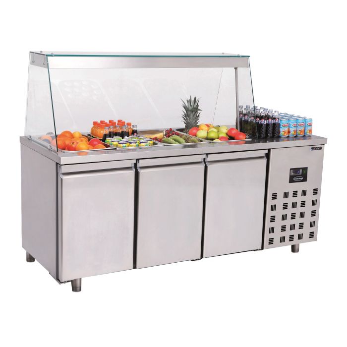 SALADETTE 3 DÖRRAR 4x 1/1GN BEHÅLLARE