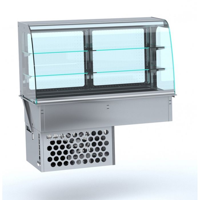 INBYGGD KYLD DISPLAY FODRAL RUND - STÄNGD 4/1 GN